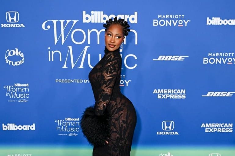 PHOTOS: Tems exudes elegance at Billboard Women in Music Awards