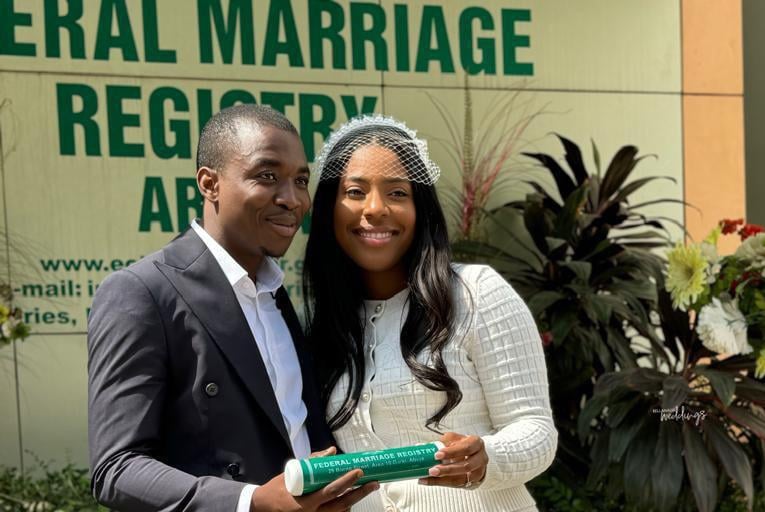 Photos from Theophilus Sunday's court wedding in Abuja