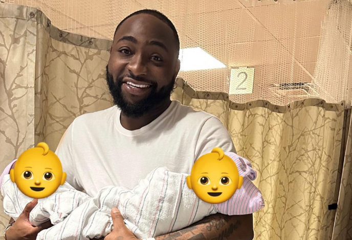 Davido: Being father of twins is best feeling ever... they don’t cry