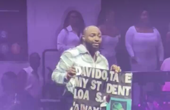VIDEO: Davido pays $50k off fan’s student loan at US…