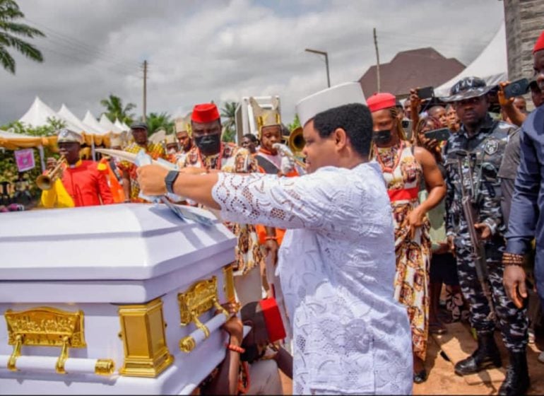 Obi Cubana, Pete Edochie attend burial of businessman Chukwudi Nnaji's dad
