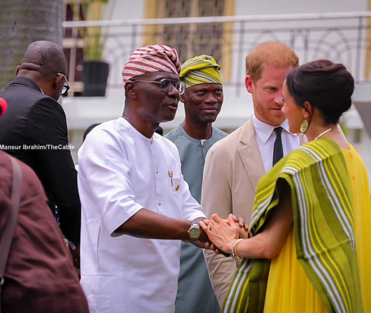 'I hope her ancestors are Yoruba' — Sanwo-Olu hosts Harry, Meghan in Lagos