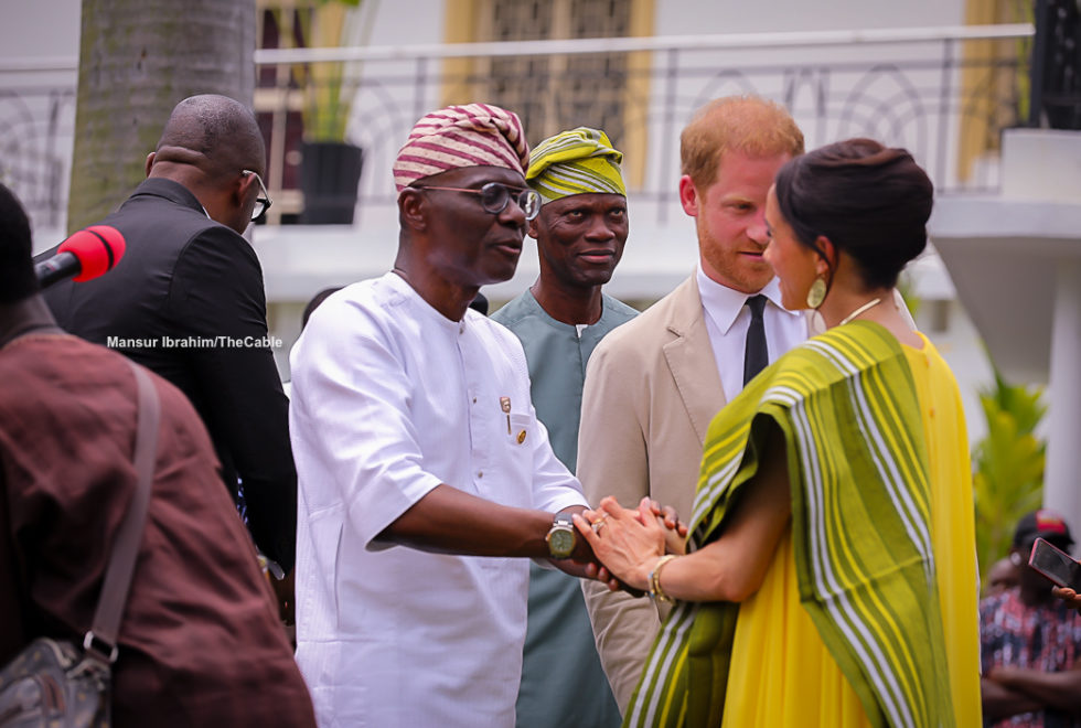 'I hope her ancestors are Yoruba' — Sanwo-Olu hosts Harry, Meghan in Lagos