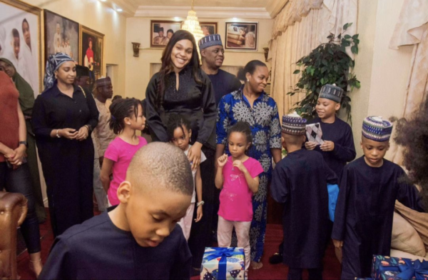 PHOTOS: Chikwendu missing as Fani-Kayode hosts birthday party for their triplets
