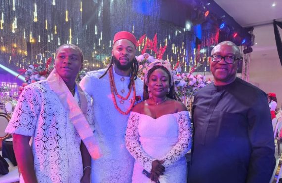 VIDEO: Peter Obi, Odumeje, Cubana attend burial of Flavour’s dad…