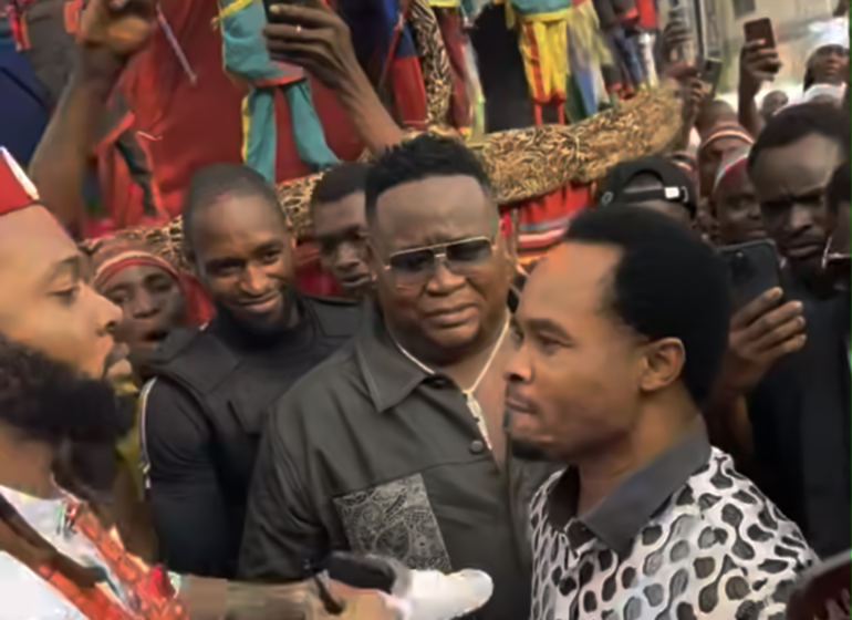 Cubana Chief Priest: Flavour moved his dad's burial from Anambra to Enugu due to insecurity