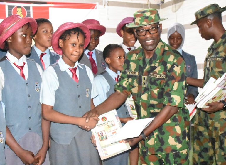 Nigeria Army engages Lagos, Ogun schools on public speaking.