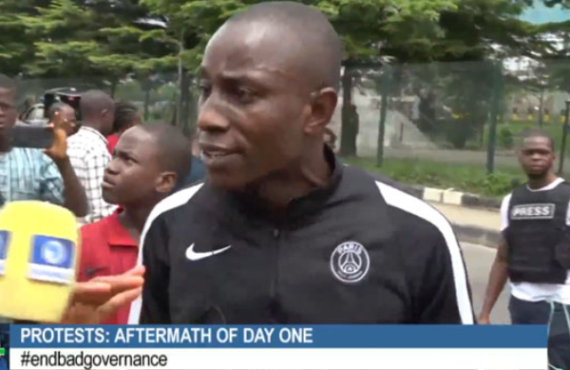 Chijioke was one of the thousands of protesters who joined the #EndBadGovernance demonstrations in Lagos