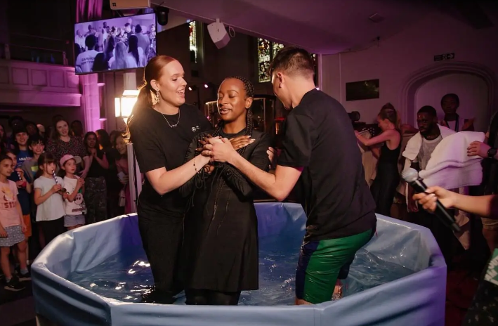 DJ Cuppy gets baptised