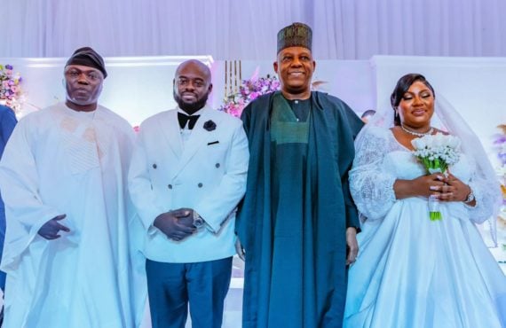 Shettima, Jonathan grace wedding of Taraba governor's daughter Keziah