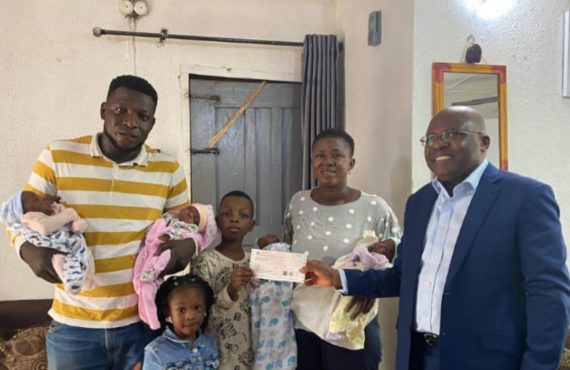 Otedola gifts parents of quadruplets N5m