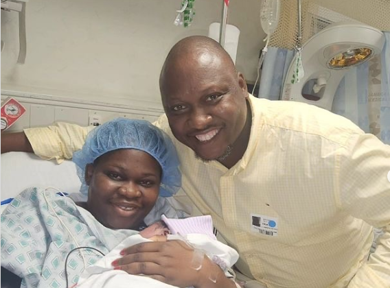 Tawa Ajisefini, husband welcome first child