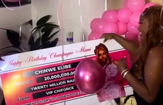 VIDEO: Fans gift N20m to BBNaija’s Chinwe on her birthday