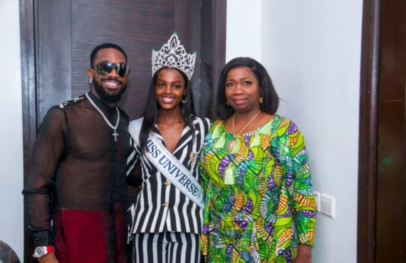 Dabiri-Erewa hosts Chidimma Adetshina and D'banj