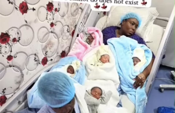 Nigerian woman welcomes sextuplets — ’26 years after first child’