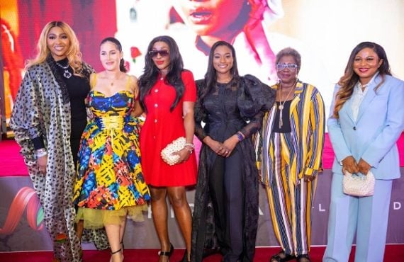 PHOTOS: Ini Edo, Caroline Hutchings attend ‘My Fairytale Wedding’ screening…