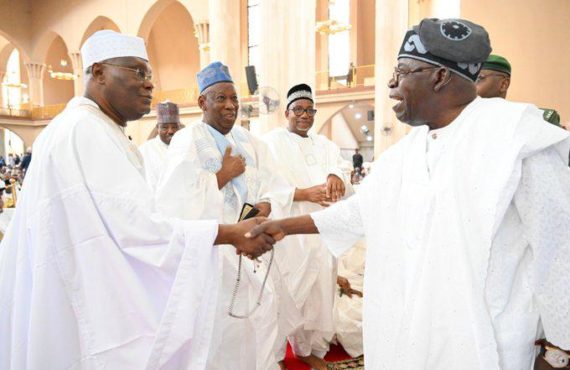 PHOTOS: Tinubu, Atiku meet at wedding of Goje’s daughter