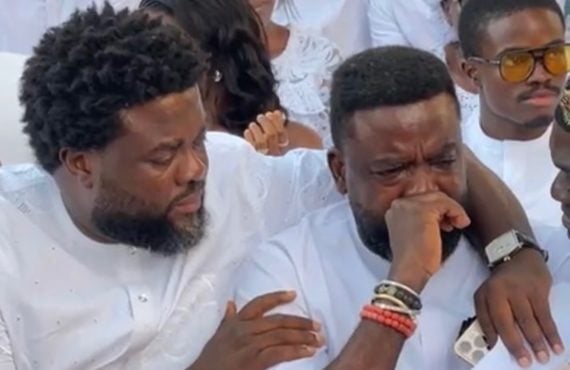 Kunle Afolayan ends feud with brother Aremu at mum’s funeral