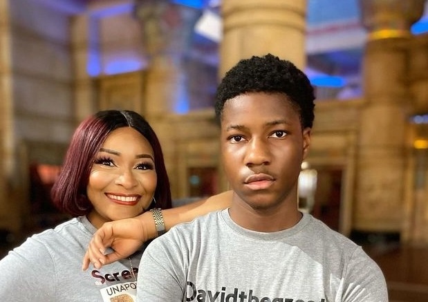 Doris Simeon and her son David