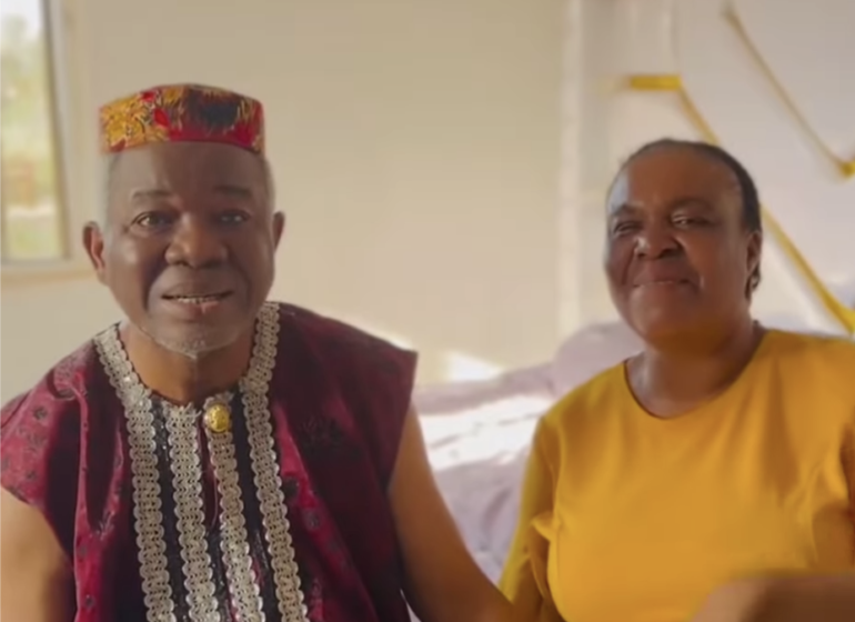 Chiwetalu Agu and his wife Ngozi