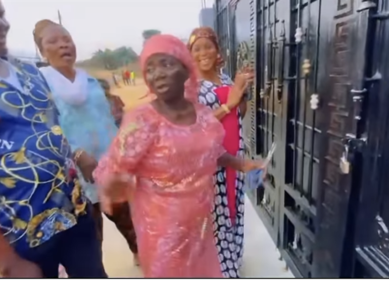 VIDEO: Actress Kudirat Ogunro builds house for mum