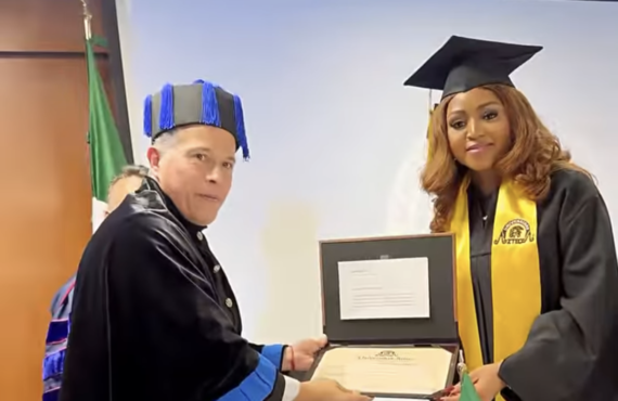 VIDEO: Regina Daniels earns bachelor’s degree from Mexico varsity