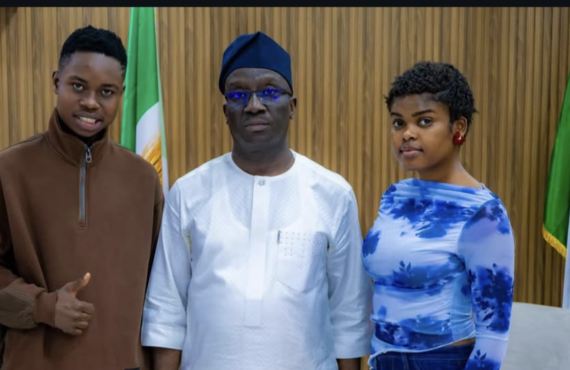 PHOTOS: Edo governor hosts TikTok stars Pellar, Jadrolita