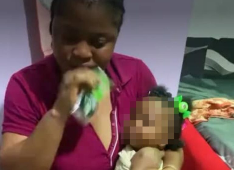 Police probe viral video of woman giving baby alcoholic drink