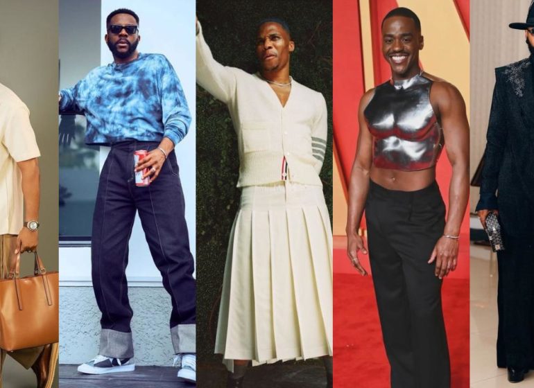 five unconventional fashion pieces worn by men