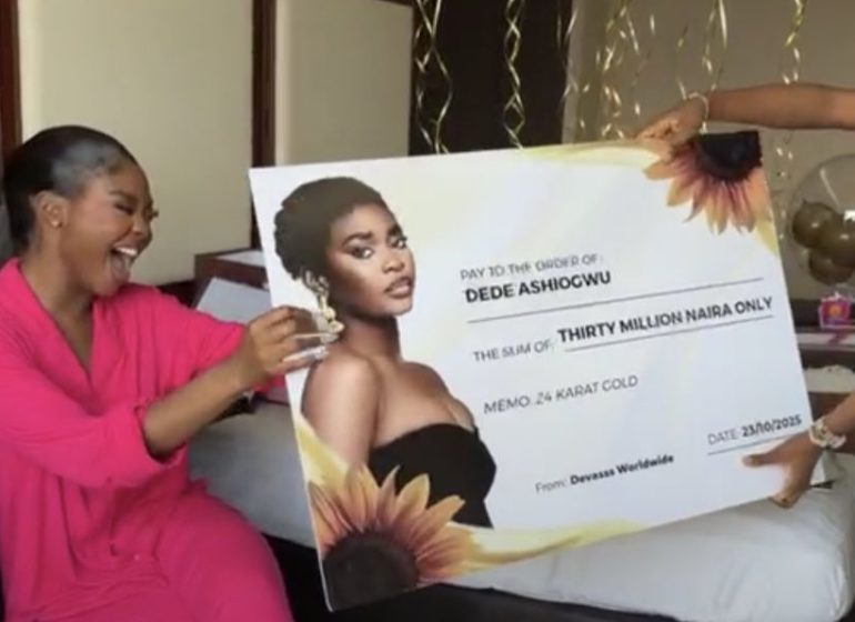 VIDEO: Fans gift N30m to BBNaija’s Dede on her 24th birthday