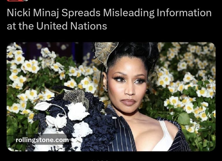 Rolling Stone under fire over report Nicki Minaj spread misinformation about Nigerian Christians in UN speech