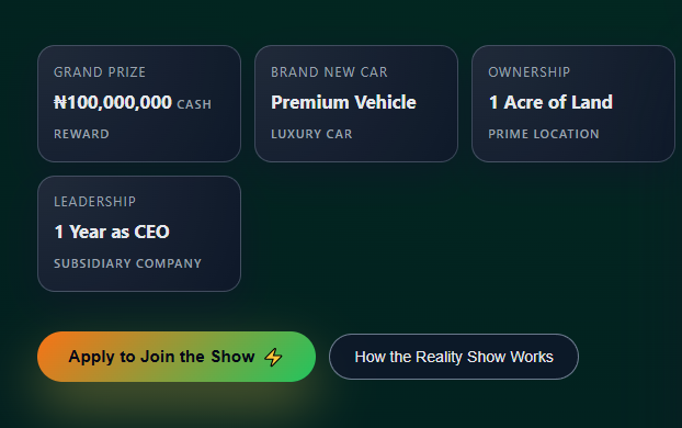 APPLY: Winner to get N100m as Stephen Akintayo unveils ‘Real Estate Mogul’ reality show