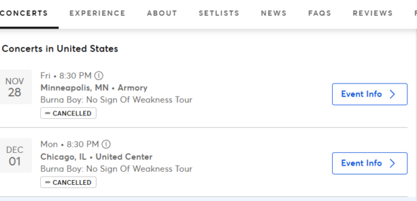 Burna Boy Abruptly Cancels Two US Tour Stops — Including Tonight’s Performance 2 burna boy e1764307185836