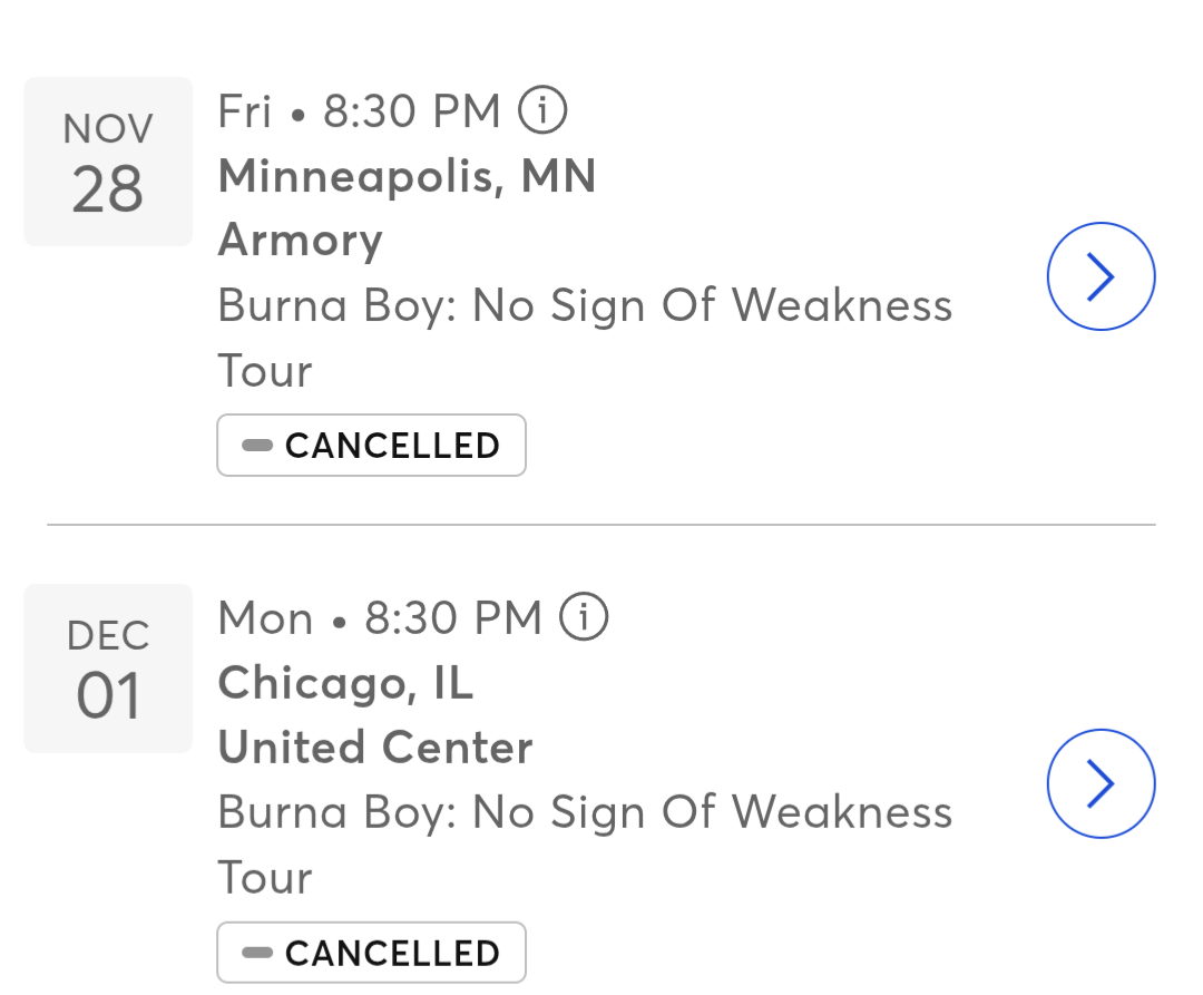 Burna Boy abruptly cancels two US tour stops — including…