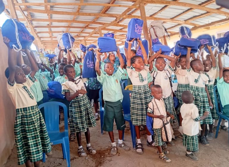 NGO gives free shoes, writing materials to over 161 school kids in Ogun